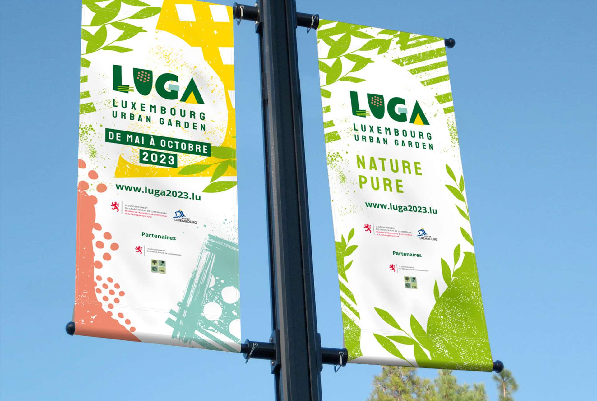 Identité visuelle de la LUGA par le studio graphique de l'agence Comed