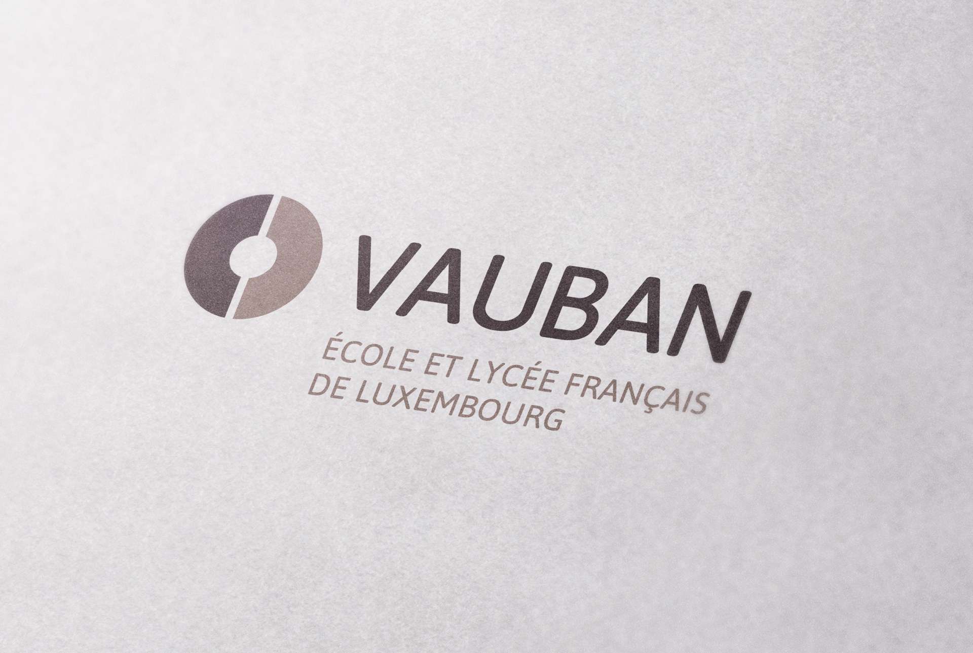 Identité visuelle de Vauban, école et lycée français de Luxembourg