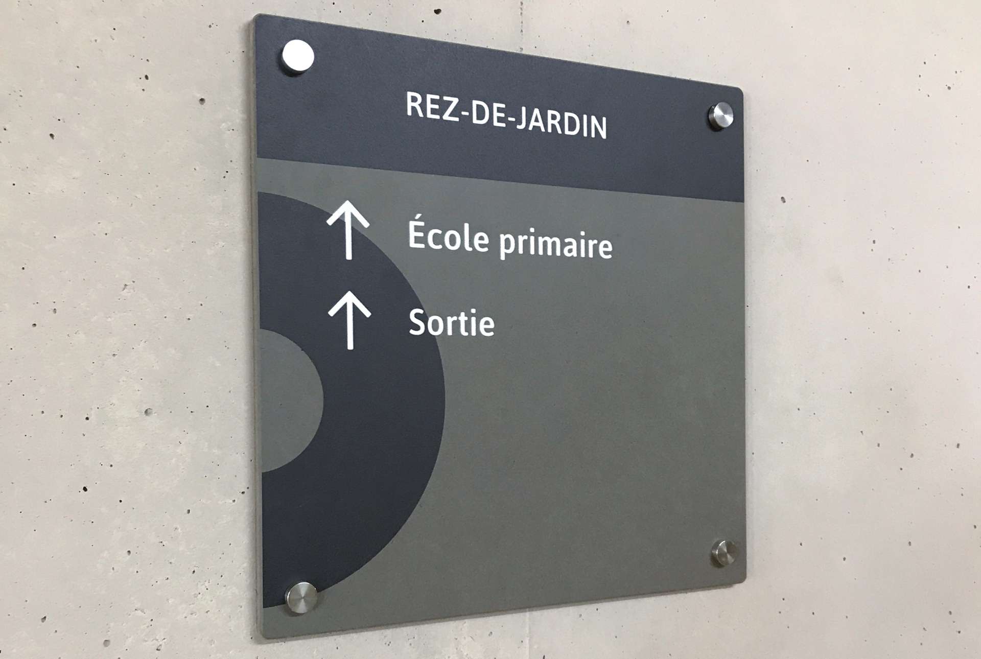 Vauban Luxembourg - Signalétique directionnelle réalisée par l'agence de communication Comed