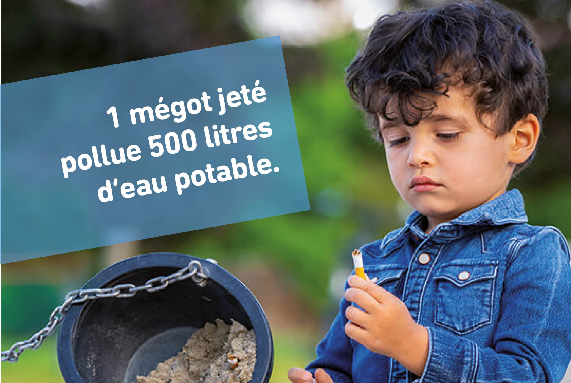 Campagne anti-littering de la ville de Luxeembourg : impact écologique d'un mégot jeté au sol