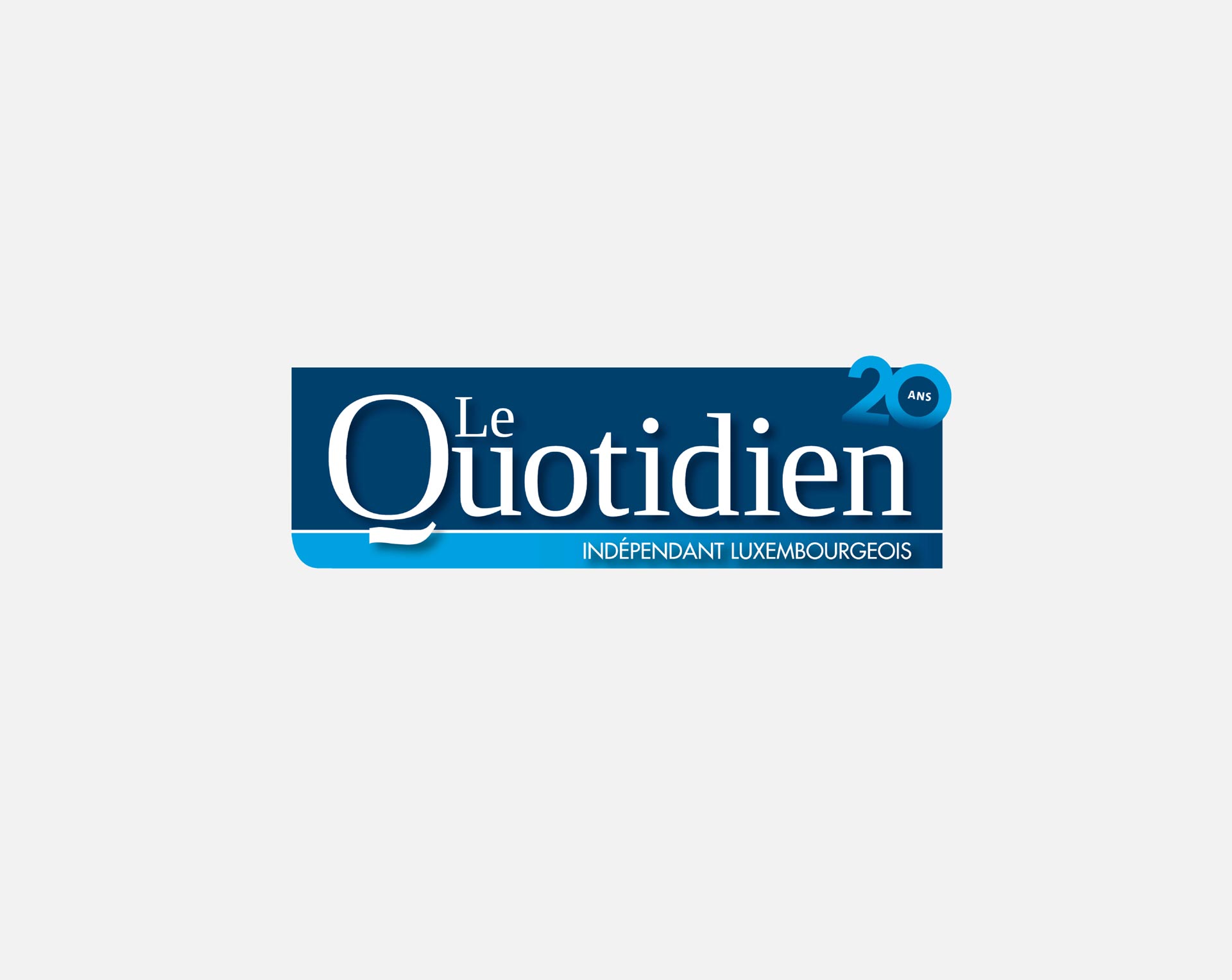 Logo anniversaire du journal luxembourgeois "Le Quotidien"