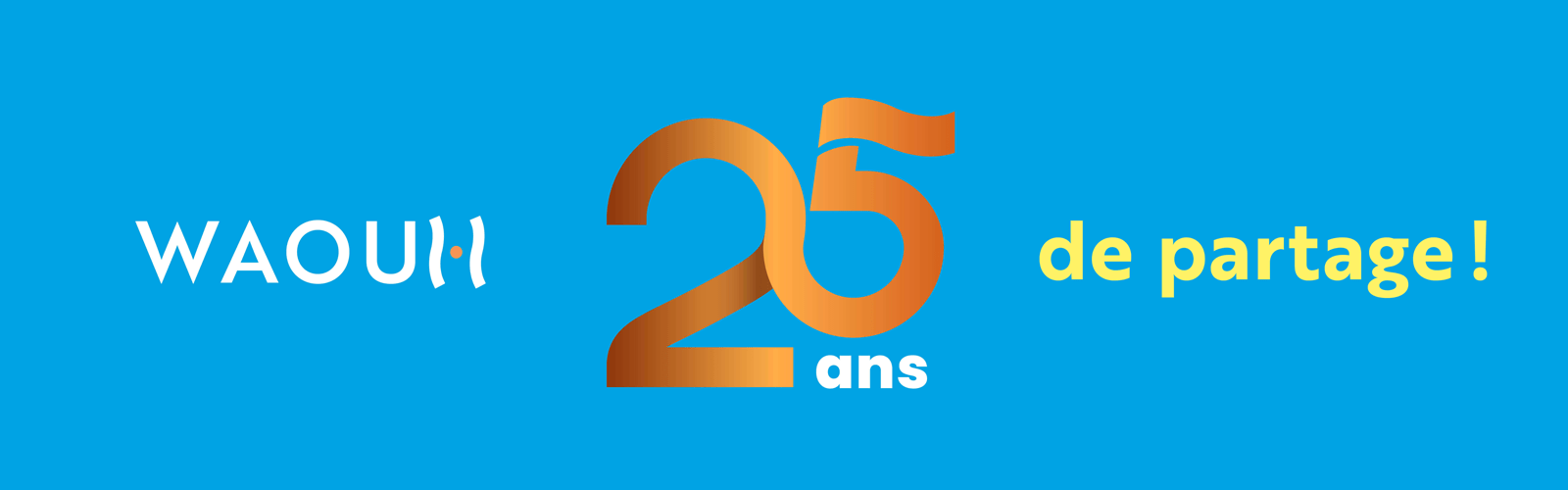 Bannière anniversaire pour les 25 ans du Centre Commercial du Kirchberg