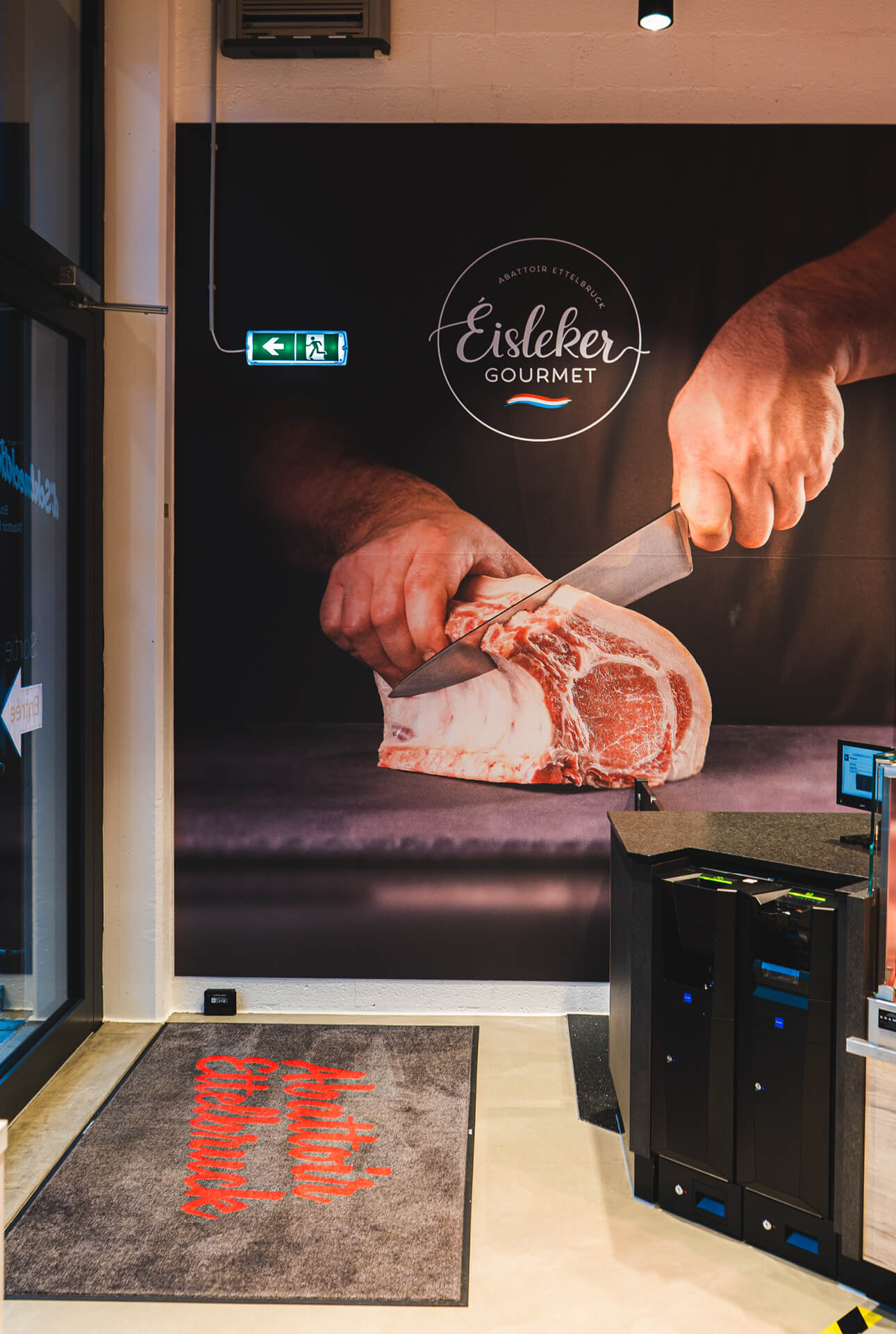 Visuel clé de la marque Eislecker Gourmet, distribué par les Boucheries de l'Abattoir Ettelbruck (d'Schluechthaus)