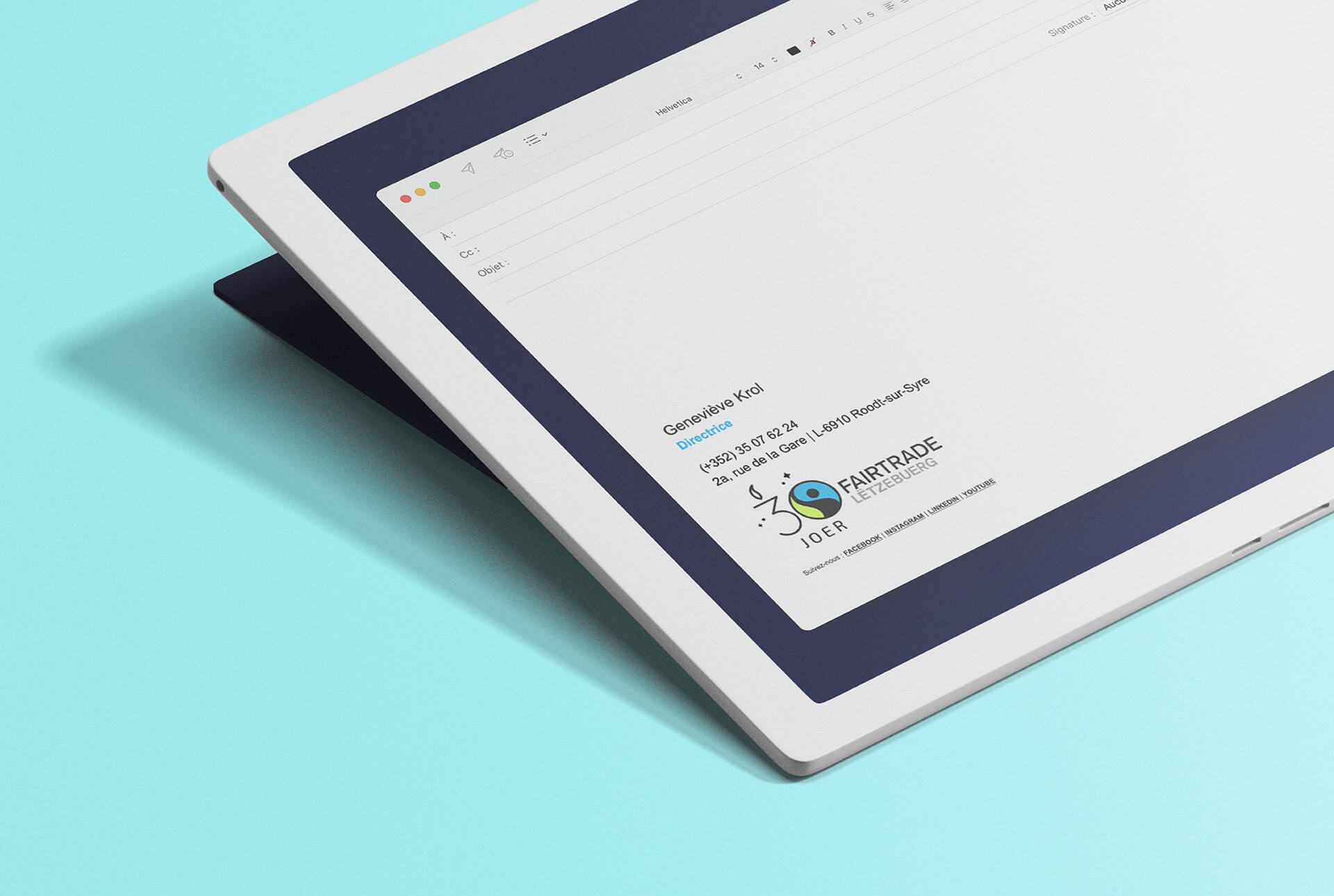 Signature email évènementielle pour les 30 ans de Fairtrade