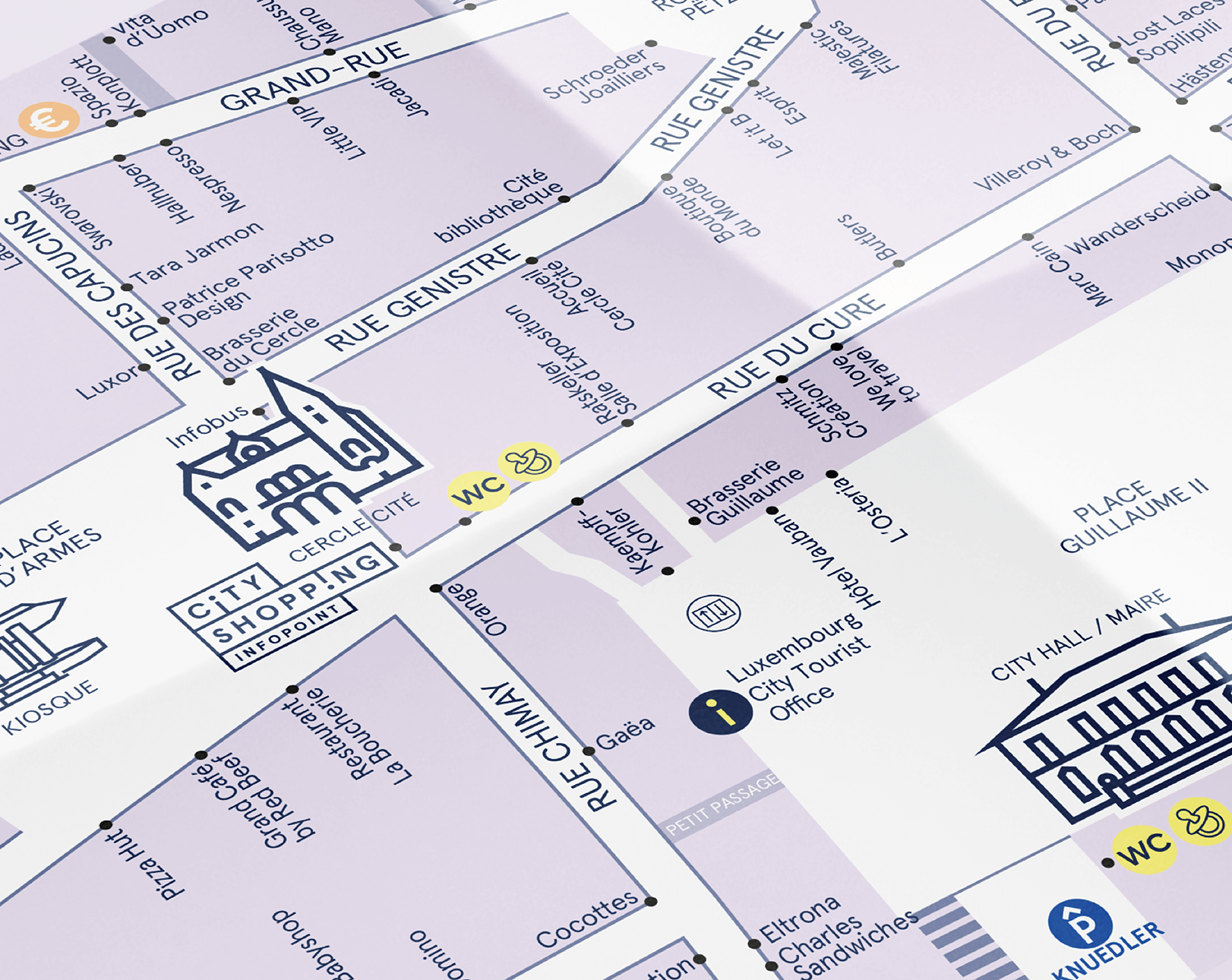 City Shopping Map de l’UCVL (Union Commerciale de la Ville de Luxembourg)