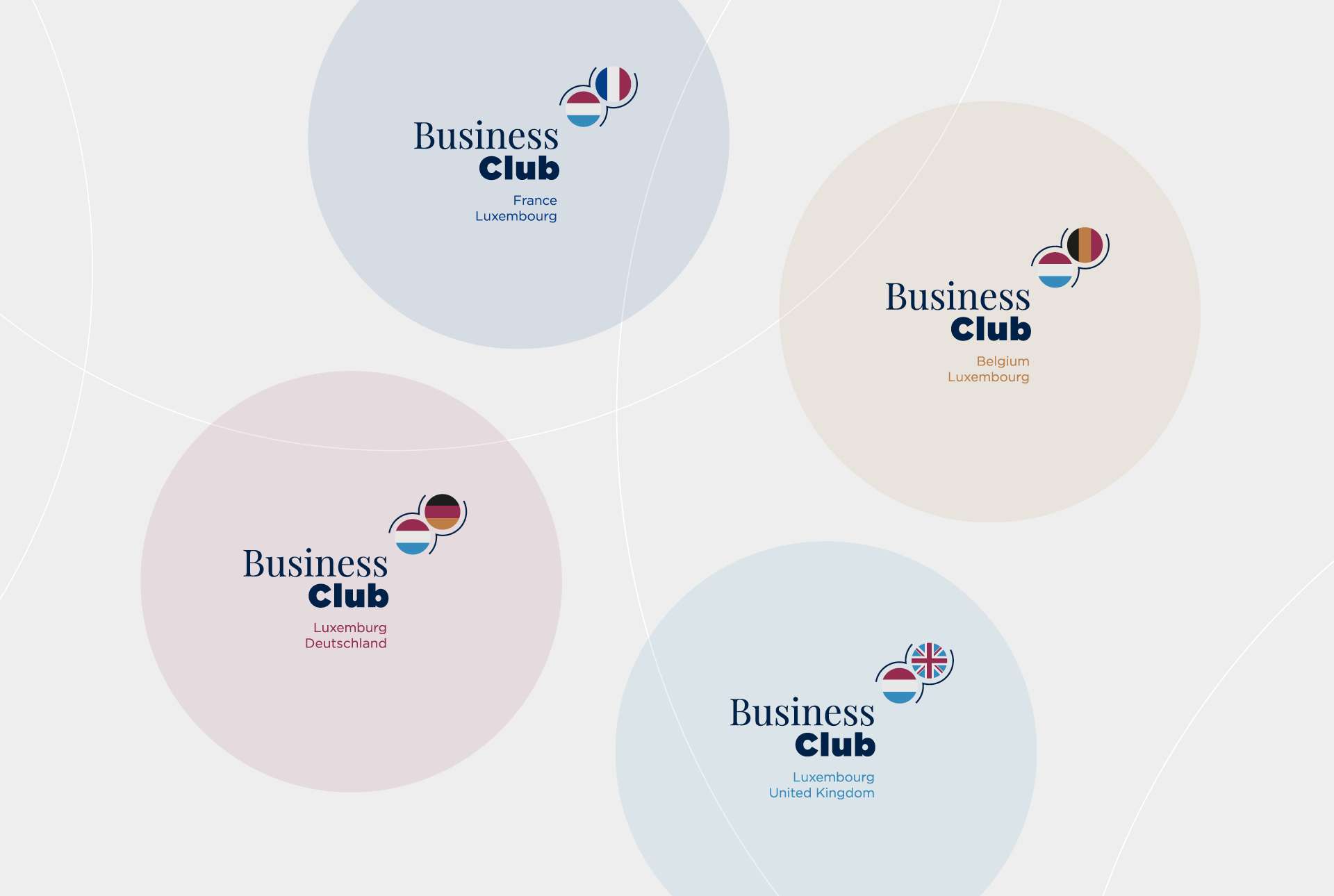 Logos des différents Business Club de la Chambre de Commerce Luxembourg