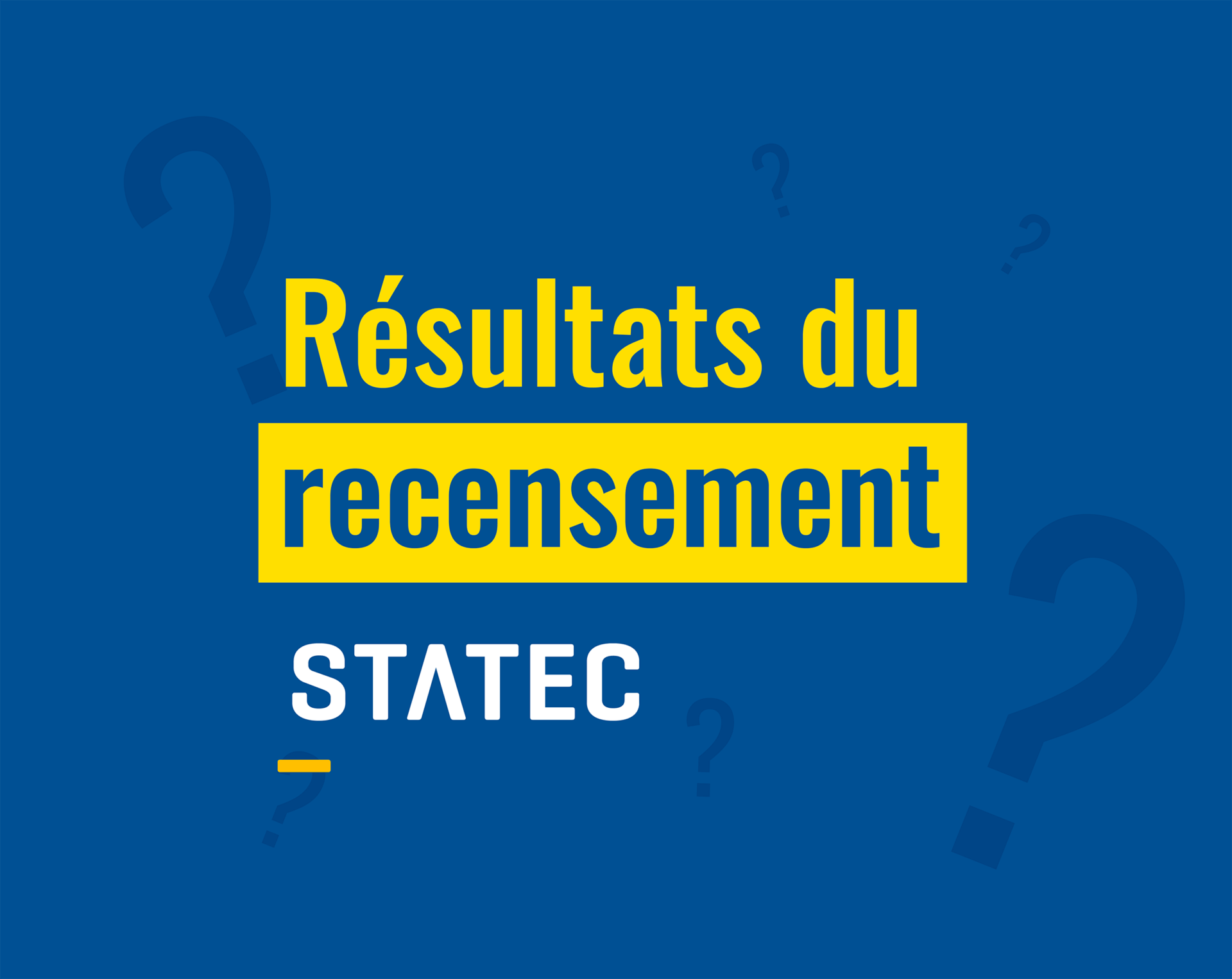 Résultats du recensement Statec