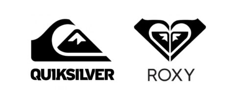 logos quicksilver et Roxy